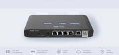 Ruijie Router Sin POE RG-EG105G-V2 Nube ,5 GE, 2 WANs,100 usuarios ,600Mbps.