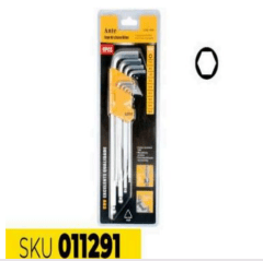 JUEGO LLAVES ALLEN HEXAGONAL 9 PCS YJHK-190A