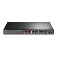 TP-Link Switch POE TL-SL1226P Switch 24 POE a 10/100Mbps + 2 a 10/100/1000 Mbps