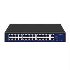 Switch Poe 24 100Mbps Poe 2 Uplink 1000Mbps 250w