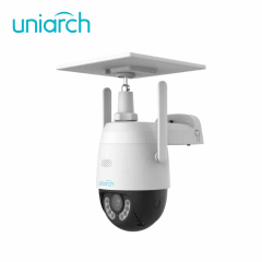 MES UNIARCH Cámara IP Solar 4G Uho-P2G-M3F4D-LA PT 3MP Audio Bidireccional Doble Luz 30m IP66
