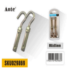 CANCAMO ABIERTO DE ANCLAJE M8x75MM