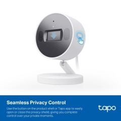 Tp-Link Cámara Tapo C125 Wi-Fi 6 2K 4MP Detección IA Base Magnética