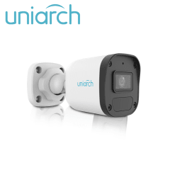 UNIARCH Cámara IP Bala IPC-B134-AF28-DL-ECO 2.8mm PoE 4MP  DUAL COLOR 30MT Audio IP67 H.265+ ONVIF
