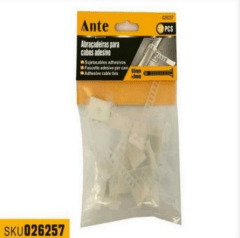 65*8MM SUJETACABLES ADHESIVOS 12PCS