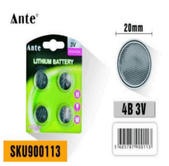 PILA TIPO BOTON 3V CR20164 UDS