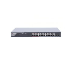 SWITCH DS-3E1326P-E HIKVISION L2, 24x10-100 (PoE+) 2 x Gigabit SFP combinado 370W