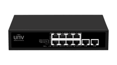 UNV Switch PoE NSW2010-10T-POE-S-IN 8PoE 2-Uplink 200Mbit no admin 10 puertos 10/100 Mbps 2 Gbps 96W