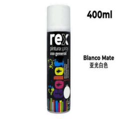 REX PINTURA SPRAY GENERAL BLANCO MATE 400ML