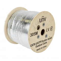 UNV EXTERIOR CAT6 CAB-LC3110B-ESW-IN CON MENSAJERO UTP 305m 99.99% OFC 0.52mm