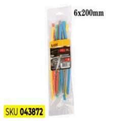 TUBO TERMOCONTRAIBLE 6MM X 20CM 10PCS