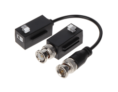 VIDEO BALUN POR PAR 4K Compatible: HDCVI-TVI-AHD-CVBS por CAT5E-6 BOTON