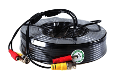 CABLE COAXIAL 40MT Poder y Senal 4K,Interior y Exterior