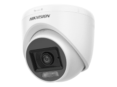 Camara Domo 2MP IR20M 2.8mm Mic Luz Blanca Turret smart infrarojo DS-2CE76D0T-LPFS