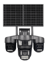 IAIT Ultra AOV 3xPT 4x3MP 4G Solar 18w 16000mAh Color e-SIM y SIM AI Alarm Bidirecciona 71X4Q-M6-WG