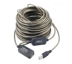 CABLE USB EXTENSION 20MT COBRE