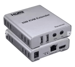 EXTENSOR DE VIDEO HDMI A UTP RED 60MT 1080P CON SALIDAS DE USB