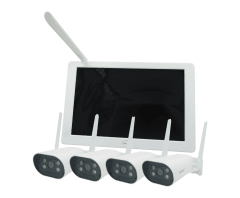 SRIHOME WIFI KIT 4 BALA NVR MONITOR 10,1 INCHES 8CH 1080p COLORVU bidireccional