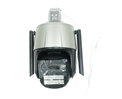 CAMARA WIFI 4MP*2 8X PT DUAL LENTE ALARMA 24HORAS A COLOR AUDIO PARLANTE,MAX 128GB,APP:ICSEE