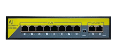 POE SWITCH IAITECH 2FE+8POE,DC52V-120W,AC100-240V.