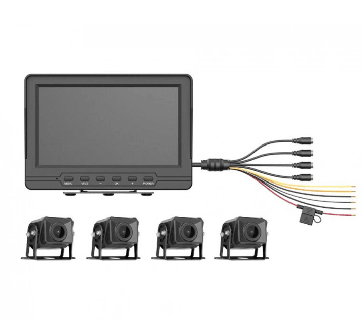 Hikvision KIT DVR Movil 4Ch Con Monitor Y 4 Camaras 1080P AE-VD2501A-A/P1