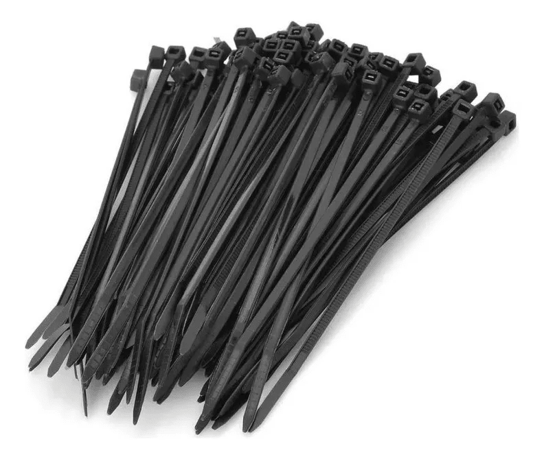 100 pcs Bridas Amarra Cables Cremallera Resistentes 5X250MM NEGRO1