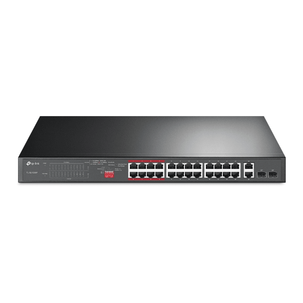 TP-Link Switch POE TL-SL1226P Switch 24 POE a 10/100Mbps + 2 a 10/100/1000 Mbps1