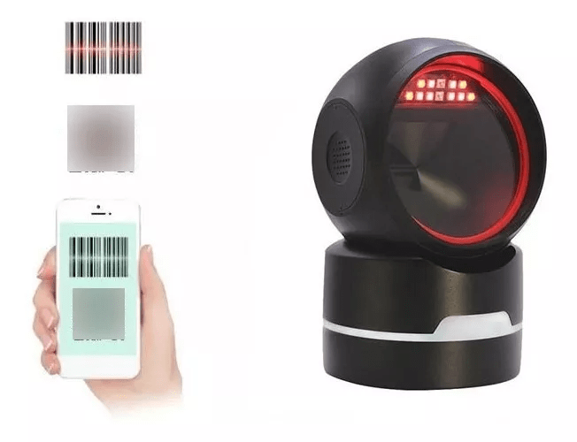 Escaner Omnidireccional MP6800 Código Lector De Barras Base1