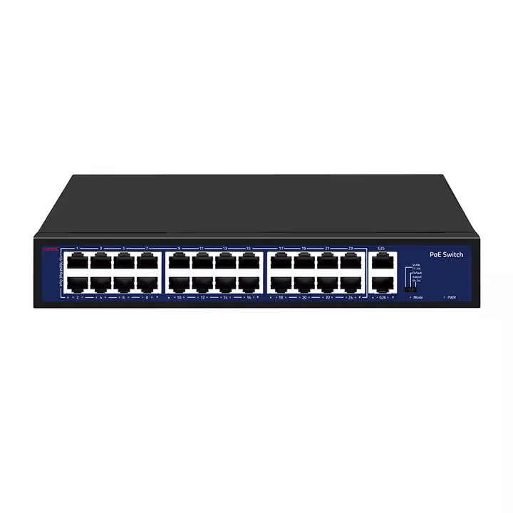 Switch Poe 24 100Mbps Poe 2 Uplink 1000Mbps 250w1