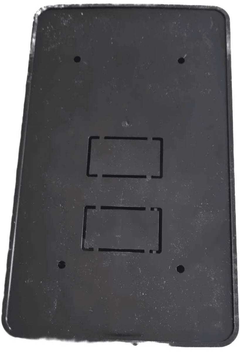 CUBIERTA RESISTENTE AL AGUA PARATIMBRE BOTON SOPORTE NEGRA CAJAPC+PVC IAITECH-CURI-PC4