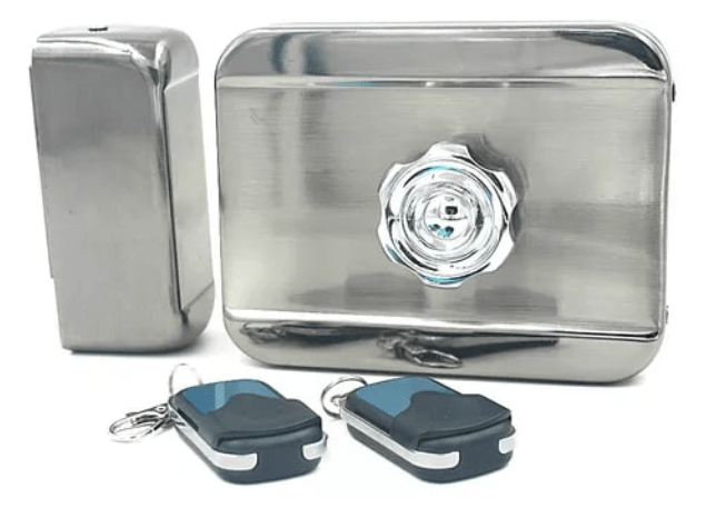 Cerradura electrónica Inalambrica interior con 2 controles remoto 5V A-AL-PRO 13X10X4CM1