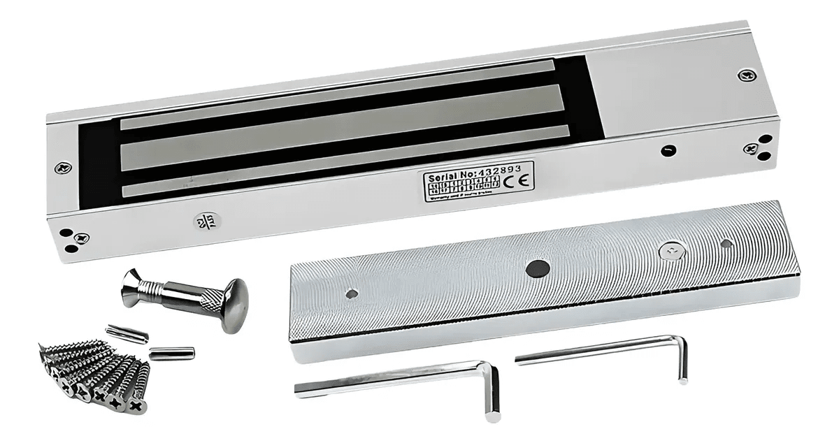 CERRADURA RETENEDOR ELECTROMAGNÉTICO 280KG 12V CRMA-280121