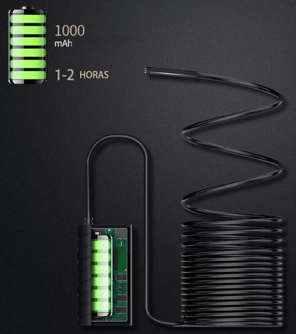 CAMARA ENDOSCOPICA IMPERMEABLE 5MT IP67 1080P WIFI APP recargable3