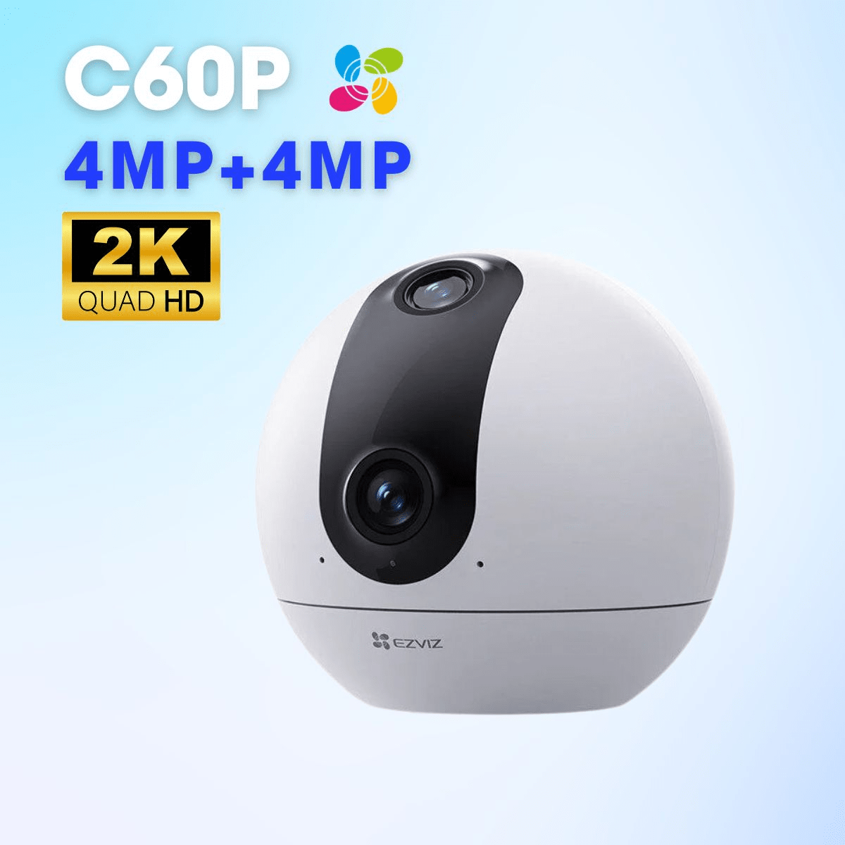 Camara PT C60P Doble Lente 2K CS-C60p-R100-8H33WF 2.8mm Ezviz2