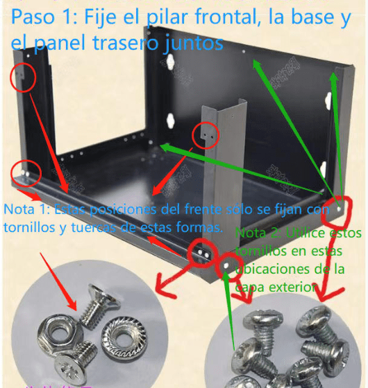 Gabinete 6U fijo a pared 530X400X3002
