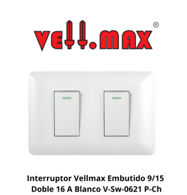 INTERRUPTOR DOBLE CON 1 CONTROL 16A 250V 9-151