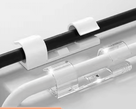 Grampa clips adhesiva para cables 6mm 20pcs1