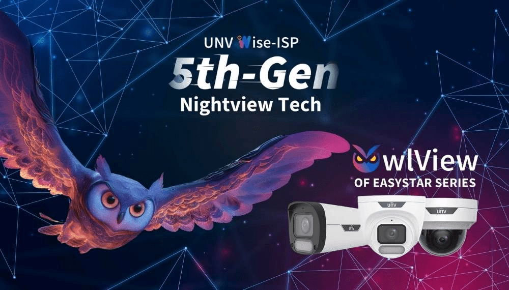 UNV Cámara IP POE Domo IPC3512LE-ADF28K-WP 2MP 2.8mm Nocturna Color WISE ISP 30m IP67 Microfono Aud2