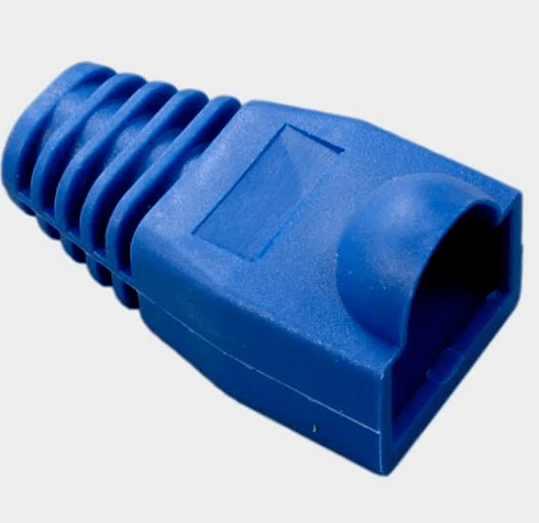 Funda Capucha Azul Conector Rj45 CAT 5E CAT 6 Utp Cable Red1