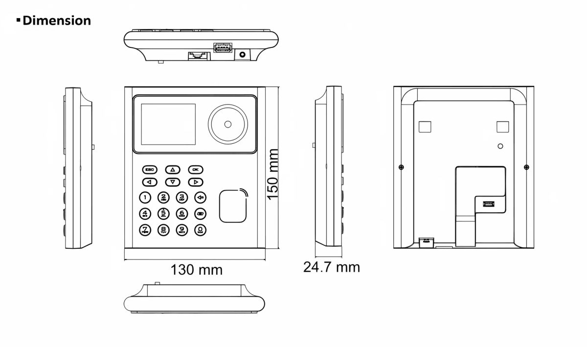 DS-K1T320MWX Terminal De Acceso 2MP Facial PIN Y Tarjeta Hikvision2