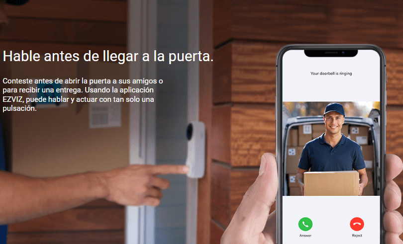 Kit Video Portero 2K Exterior Con Bateria IA IR5M CS-DB2 (3MP) Ezviz5