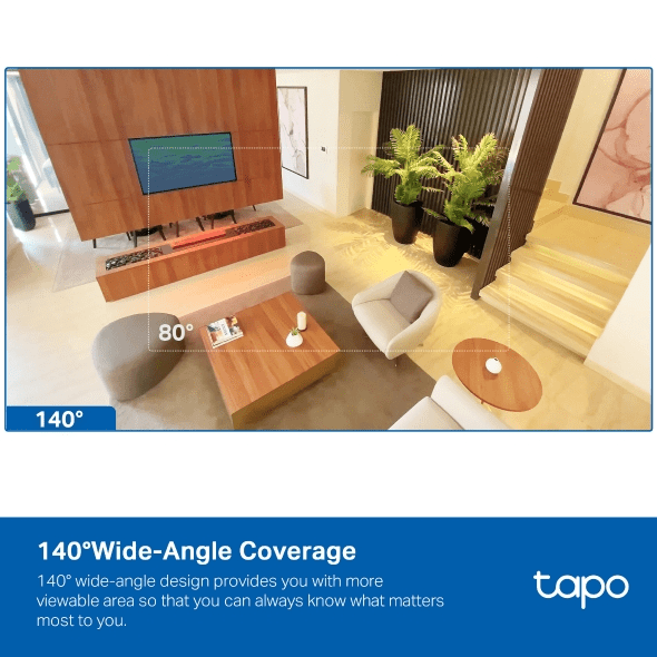 Tp-Link Cámara Tapo C125 Wi-Fi 6 2K 4MP Detección IA Base Magnética3