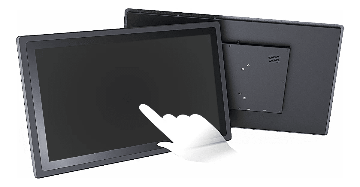 MONITOR TOUCH 15 Metalica VGA+USB,iai tech,Cable poder+Usb+Fuente+Mica+Bacee metal2