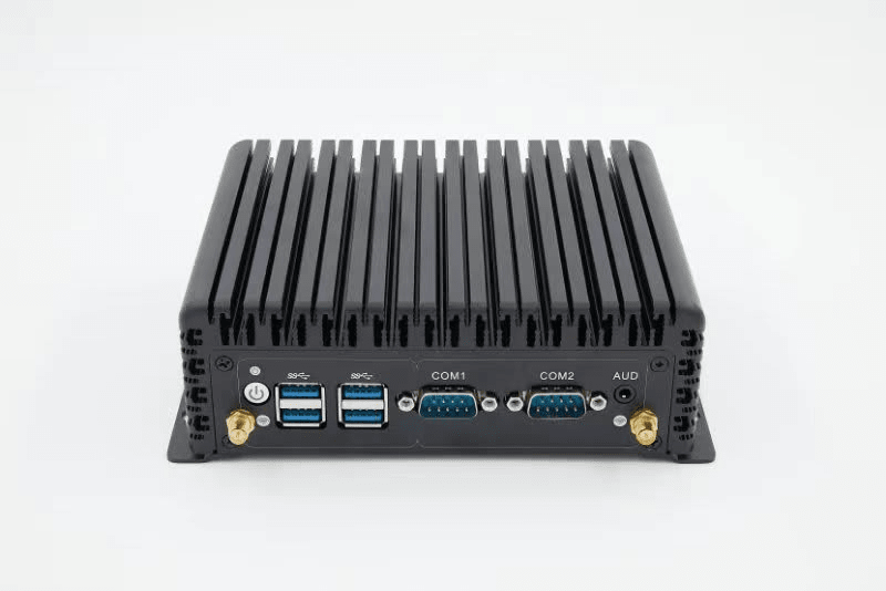 Mini PC industrial CPU i3 5005u Ram 4G+128G 12v WIFI 2xCOM 2xVGA 2xLAN 6xUSB carcasa aluminio1