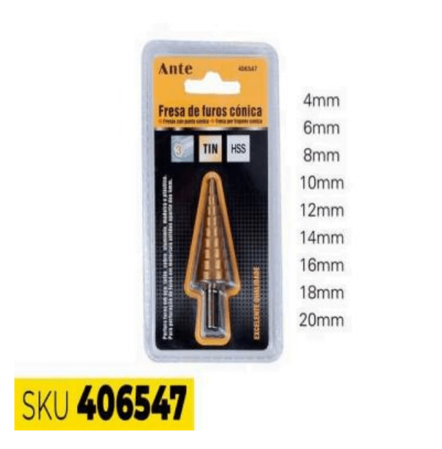 BROCA ESCALONADA 4-20MM1