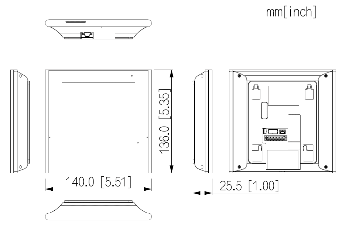 DHI-VTH2611L-WP MONITOR 4.3 PUGADA INTERIOR TOUCH WIFI IP POE COLOR:BLANCO DAHUA3