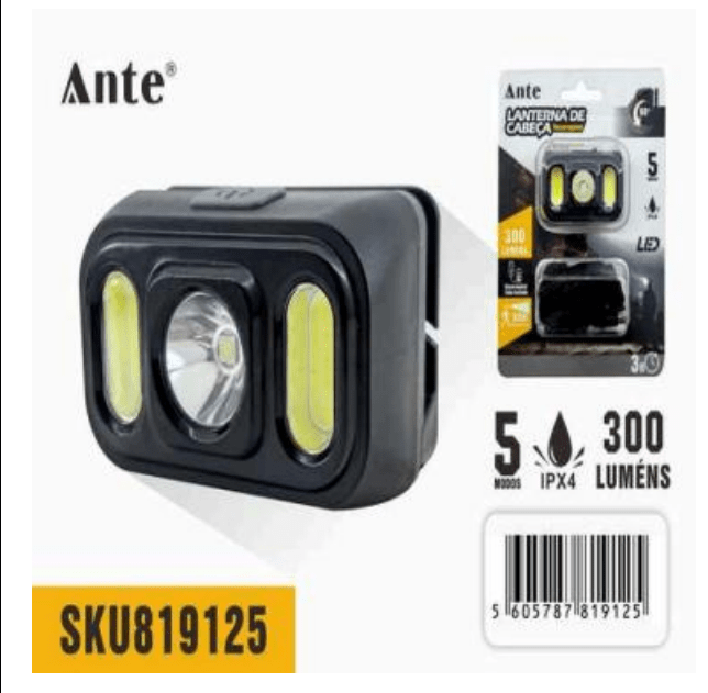 Linterna frontal 500mAh 5V 1A.BMHL01711