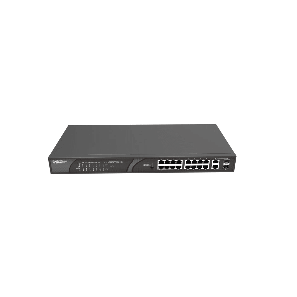 RG-ES118S-LP SWITCH POE RUIJIE 16 POE 100M 2 UPLINK 1000M1