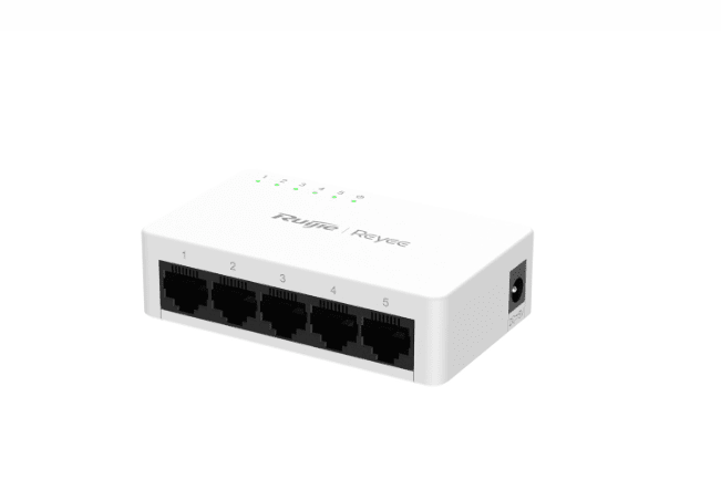 Ruijie RG-ES05G-L 5-Port Gigabit no administrado Switch, 5 Gigabit RJ45 Ports , plástico1