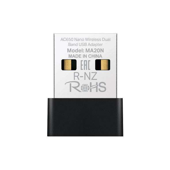 Mercusys Adaptador WIFI USB MA20N doble banda AC650 Nano1